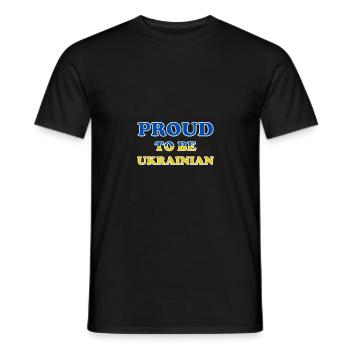 Fier d’être ukrainien Kiev Peace Peace Pride - T-shirt homme - noir - Devant - AI Model Male 178 light (178cm)
