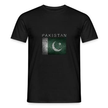 Pakistan Flag - Men's T-Shirt - black - Front - AI Model Male 178 light (178cm)