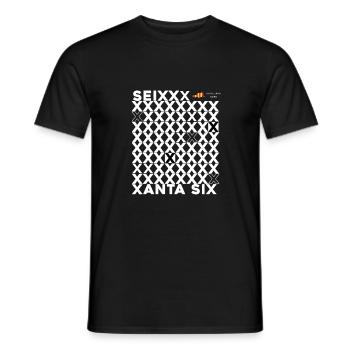 SEIXANTA SIX - Men's T-Shirt - black - Front - AI Model Male 178 light (178cm)