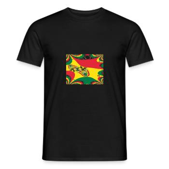 Drapeau de la Bolivie La Paz - T-shirt homme - noir - Devant - AI Model Male 178 light (178cm)