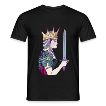Queen of Swords II - Männer T-Shirt - Schwarz - Vorne - AI Model Male 178 light (178cm)
