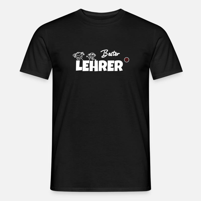 Bester Lehrer - Männer T-Shirt - Schwarz