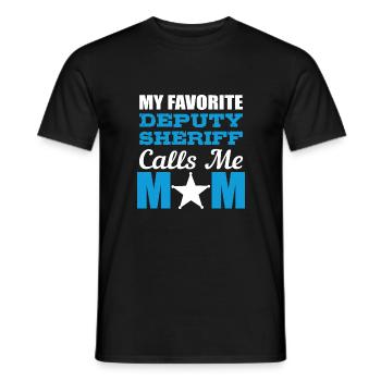 Mon shérif préféré Aimant le poison - T-shirt homme - noir - Devant - AI Model Male 178 light (178cm)