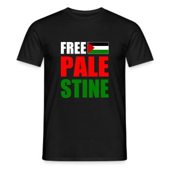 Free palestine - Männer T-Shirt - Schwarz - Vorne - AI Model Male 178 light (178cm)