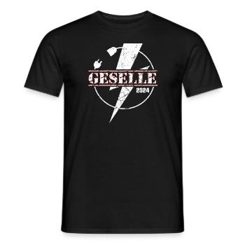 Elektrogeselle 2024 Elektroinstallateur Elektriker - Männer T-Shirt - Schwarz - Vorne - AI Model Male 178 light (178cm)