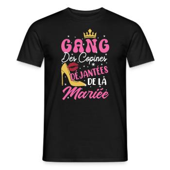 Gang Freundinnen Junggesellenabschied Braut Team Braut Team - Männer T-Shirt - Schwarz - Vorne - AI Model Male 178 light (178cm)