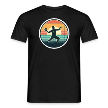 Handball - Men's T-Shirt - black - Front - AI Model Male 178 light (178cm)