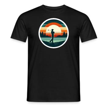 Golf Golfspieler Golfer - T-shirt homme - noir - Devant - AI Model Male 178 light (178cm)