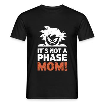 Ce n’est pas une phase maman ! Emo Goth Alternative - T-shirt homme - noir - Devant - AI Model Male 178 light (178cm)
