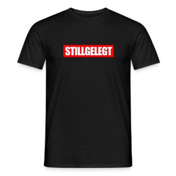 Stillgelegt - Männer T-Shirt - Schwarz - Vorne - AI Model Male 178 light (178cm)
