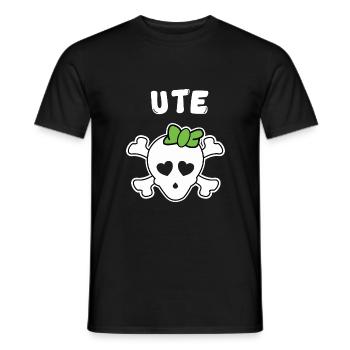 Pirate Ute Design pour les filles et les femmes - T-shirt homme - noir - Devant - AI Model Male 178 light (178cm)