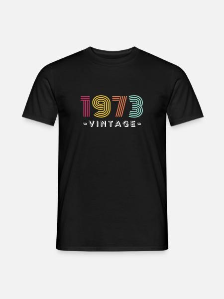 Birthday - Vintage Look - Männer T-Shirt - Schwarz