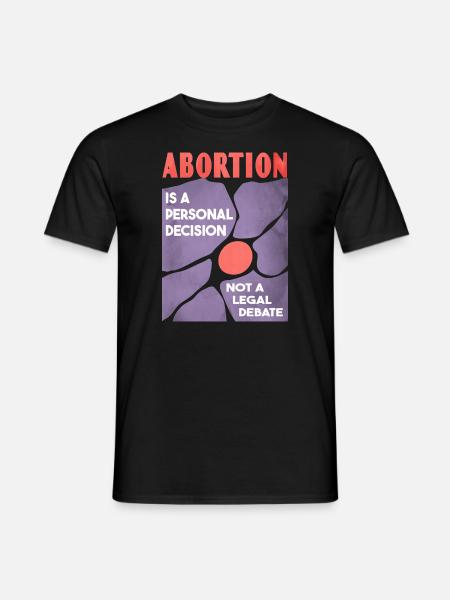 Pro Choice Poster - 60s Vintage Graphic - Men's T-Shirt - black