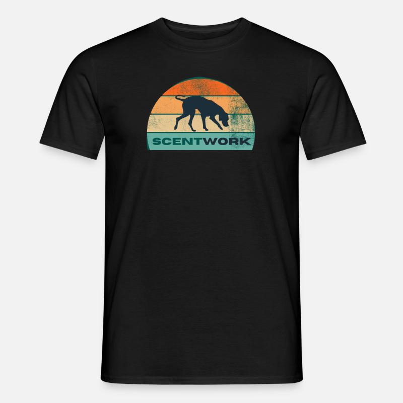 I train SCENTWORK - sun - Men’s T-shirt - black