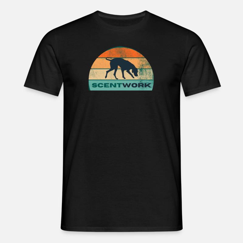 Ich trainiere SCENTWORK - Sonne - Männer T-Shirt - Schwarz