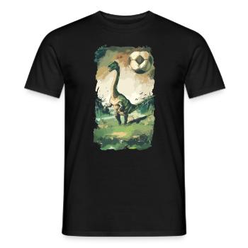 Football Vintage Dinosaure Dino Brontosaurus - T-shirt homme - noir - Devant - AI Model Male 178 light (178cm)