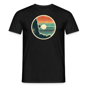 Klettern Kletterer Berge Felsen Bouldern - Männer T-Shirt - Schwarz - Vorne - AI Model Male 178 light (178cm)