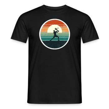 Tennis - Men's T-Shirt - black - Front - AI Model Male 178 light (178cm)