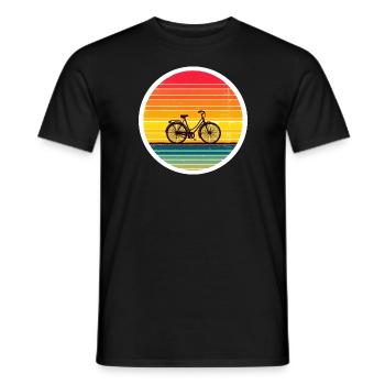 Bicyclette - T-shirt homme - noir - Devant - AI Model Male 178 light (178cm)
