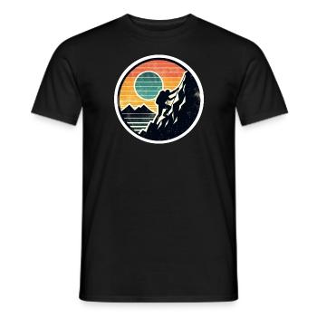 Alpinisme Alpinistes d’escalade - T-shirt homme - noir - Devant - AI Model Male 178 light (178cm)