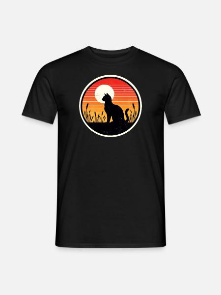 Chat - T-shirt homme - noir