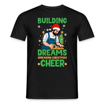 Jingle Bells Healthy Teeth Swells at Dentist Za - Men's T-Shirt - black - Front - AI Model Male 178 light (178cm)