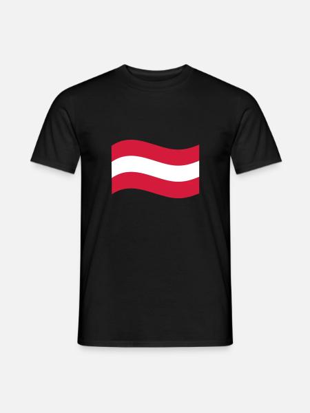 Austria - Österreich Fahne - Men's T-Shirt - black