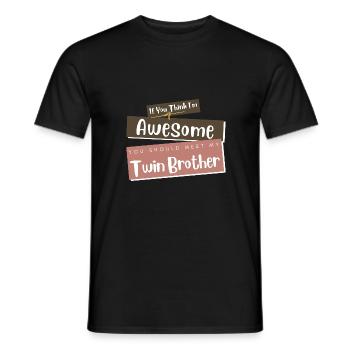 Lustige passende Familie sagt Geschwisterverbindung - Männer T-Shirt - Schwarz - Vorne - AI Model Male 178 light (178cm)