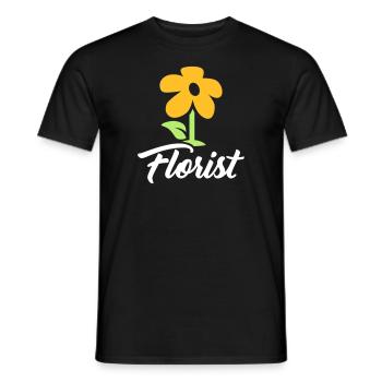 Florist - Men's T-Shirt - black - Front - AI Model Male 178 light (178cm)