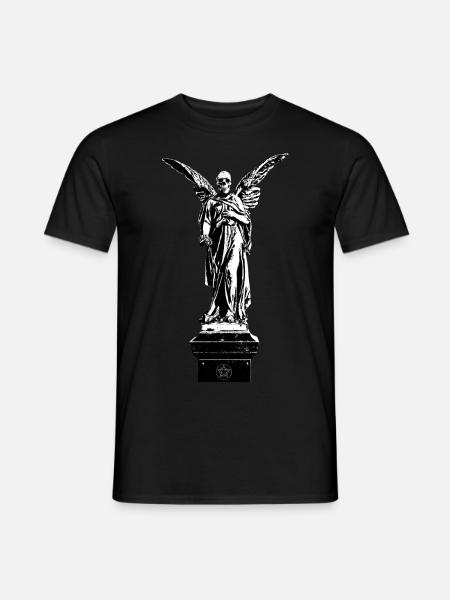 Totenengel auf Stehle - Männer T-Shirt - Schwarz
