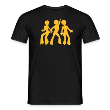 dancing_people - T-shirt homme - noir - Devant - AI Model Male 178 light (178cm)