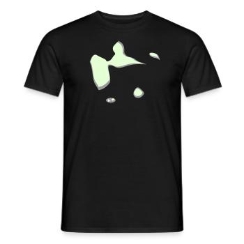 Guadeloupe - Männer T-Shirt - Schwarz - Vorne - AI Model Male 178 light (178cm)