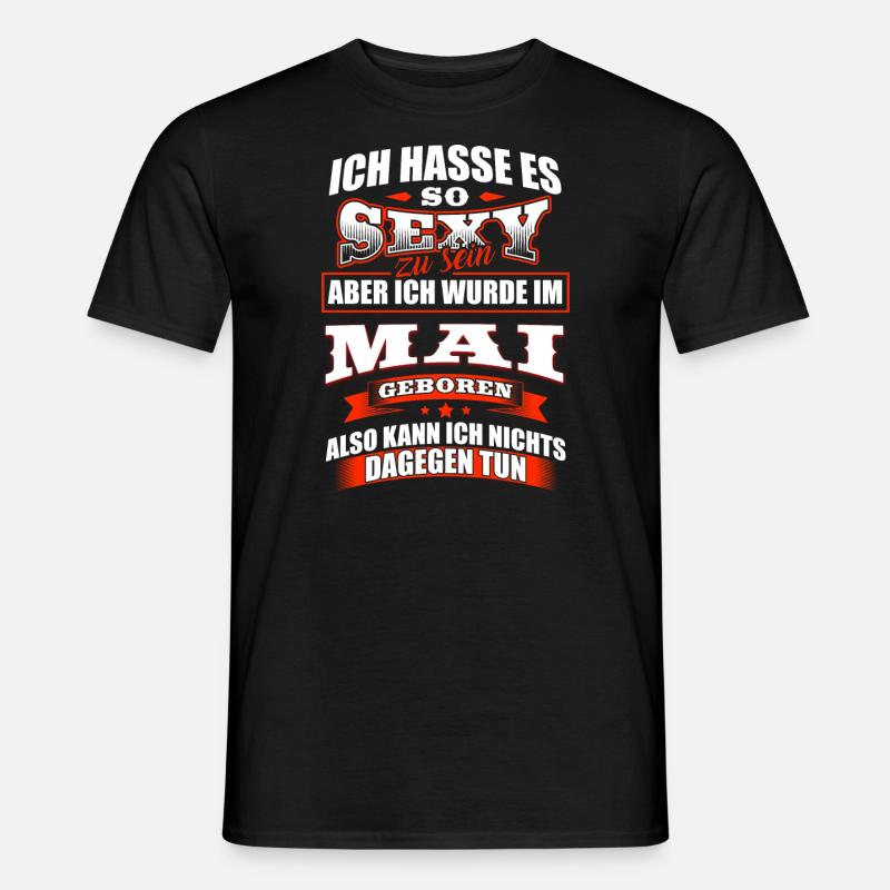 Mai Geburtstagsgeschenk Geburtstag Geburt - Männer T-Shirt - Schwarz