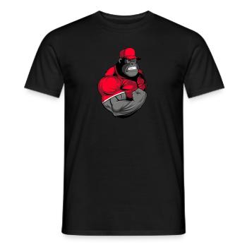 Gorille de remise en forme - T-shirt homme - noir - Devant - AI Model Male 178 light (178cm)