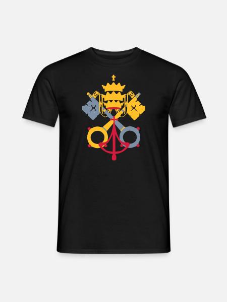 drapeau_vatican2 - Men's T-Shirt - black