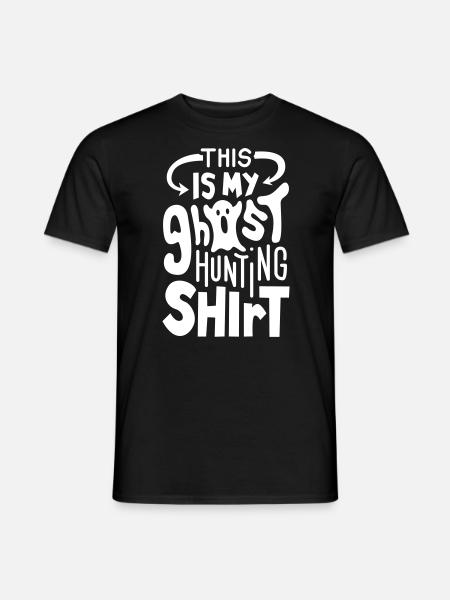 Halloween Geisterjäger My Ghost Huntining Shirt - Männer T-Shirt - Schwarz