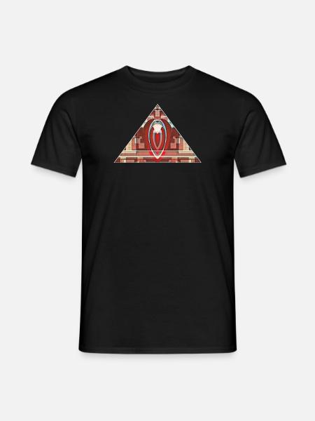 Pyramide - Männer T-Shirt - Schwarz