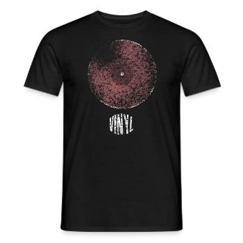 Vinyle Vinyl Band Musique - T-shirt homme - noir - Devant - AI Model Male 178 light (178cm)