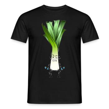 Leek - The biceps - Men's T-Shirt - black - Front - AI Model Male 178 light (178cm)