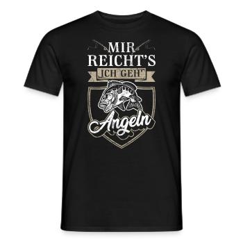 Angler | Mir reichts ich geh Angeln - Männer T-Shirt - Schwarz - Vorne - AI Model Male 178 light (178cm)