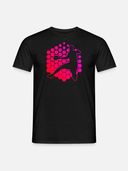Herren Handballspielen Handballspieler Handballer - Männer T-Shirt - Schwarz