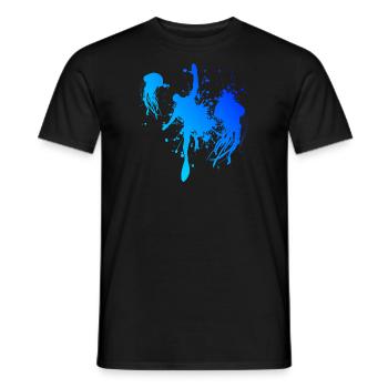 Scuba Taucher Diving Diver Scuba Tauchen - Men's T-Shirt - black - Front - AI Model Male 178 light (178cm)