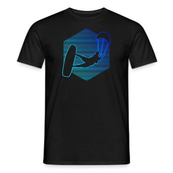 Kitesurfer Women Kitesurfing Kiting Kitesurfing - Men's T-Shirt - black - Front - AI Model Male 178 light (178cm)