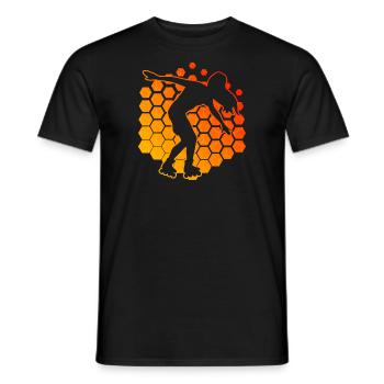 Rollerskate Roller Skating RollerSkaten Roller Skate - T-shirt homme - noir - Devant - AI Model Male 178 light (178cm)