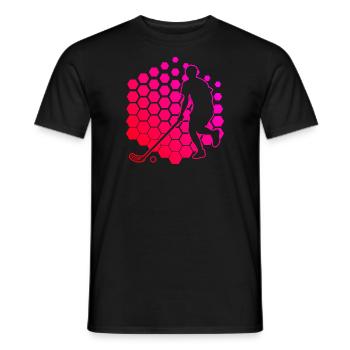 Herren Unihockeyspielen Floorball Salibandy - Männer T-Shirt - Schwarz - Vorne - AI Model Male 178 light (178cm)