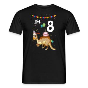 Paläontologie-Lehrer und Parasaurolophus Motif - Männer T-Shirt - Schwarz - Vorne - AI Model Male 178 light (178cm)