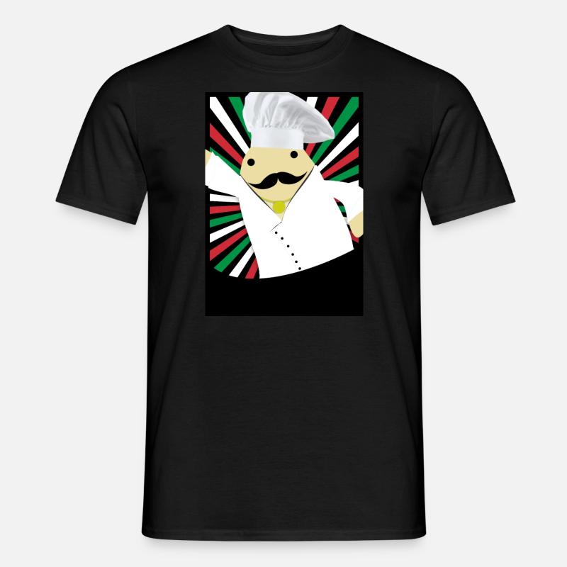 Pingu Rudi kokken - Mænd T-shirt - sort