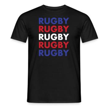 Rugby Rugby Rugby Rugby Rugby New Zealand Rugby - Männer T-Shirt - Schwarz - Vorne - AI Model Male 178 light (178cm)