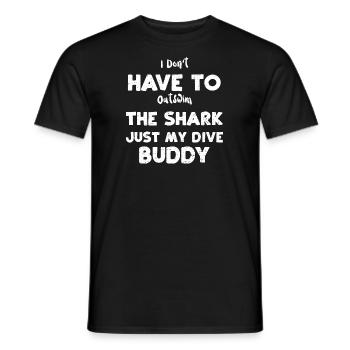 I Don't Have To Outswim The Shar... - Männer T-Shirt - Schwarz - Vorne - AI Model Male 178 light (178cm)