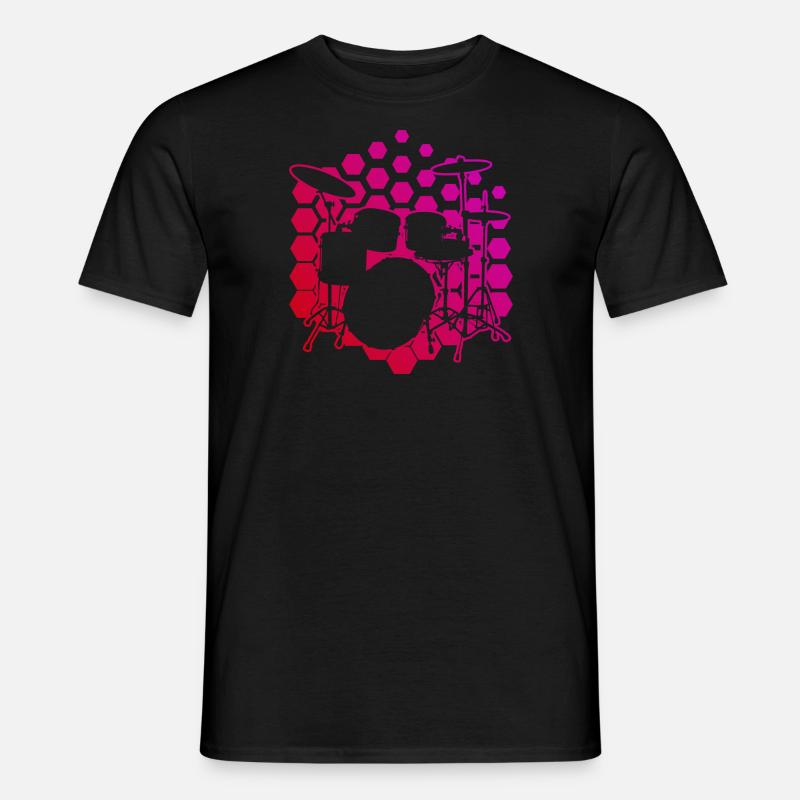 Drums Percussionist Drummer Men - Men's T-shirt - black